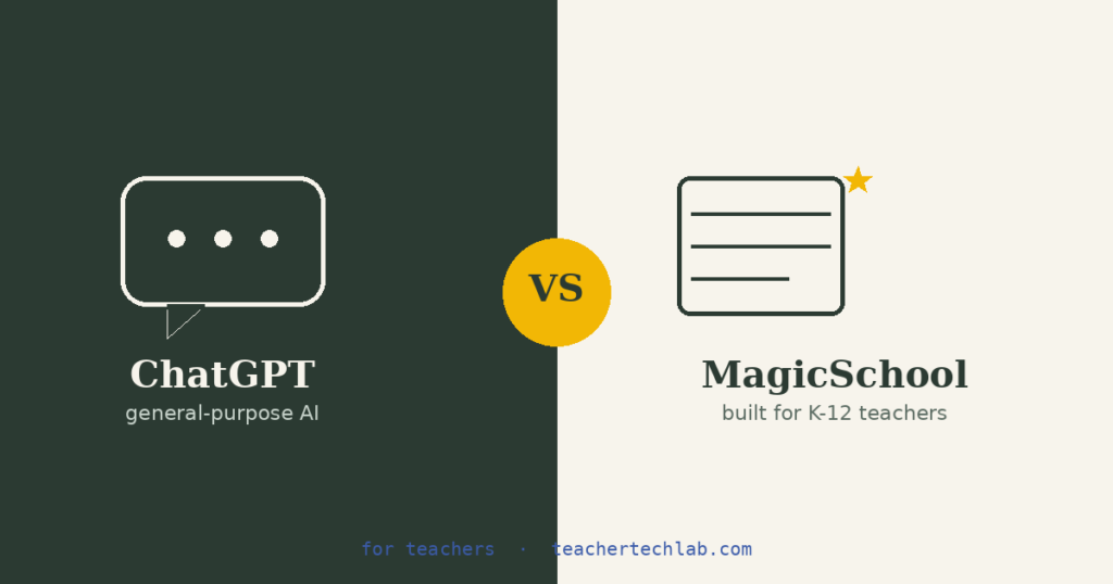 ChatGPT vs MagicSchool comparison for teachers