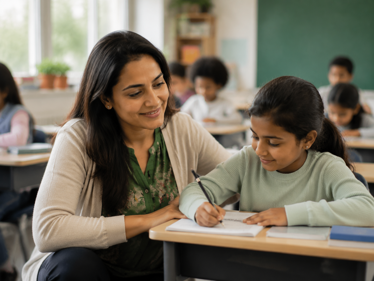 AI support for English language learners in the classroom