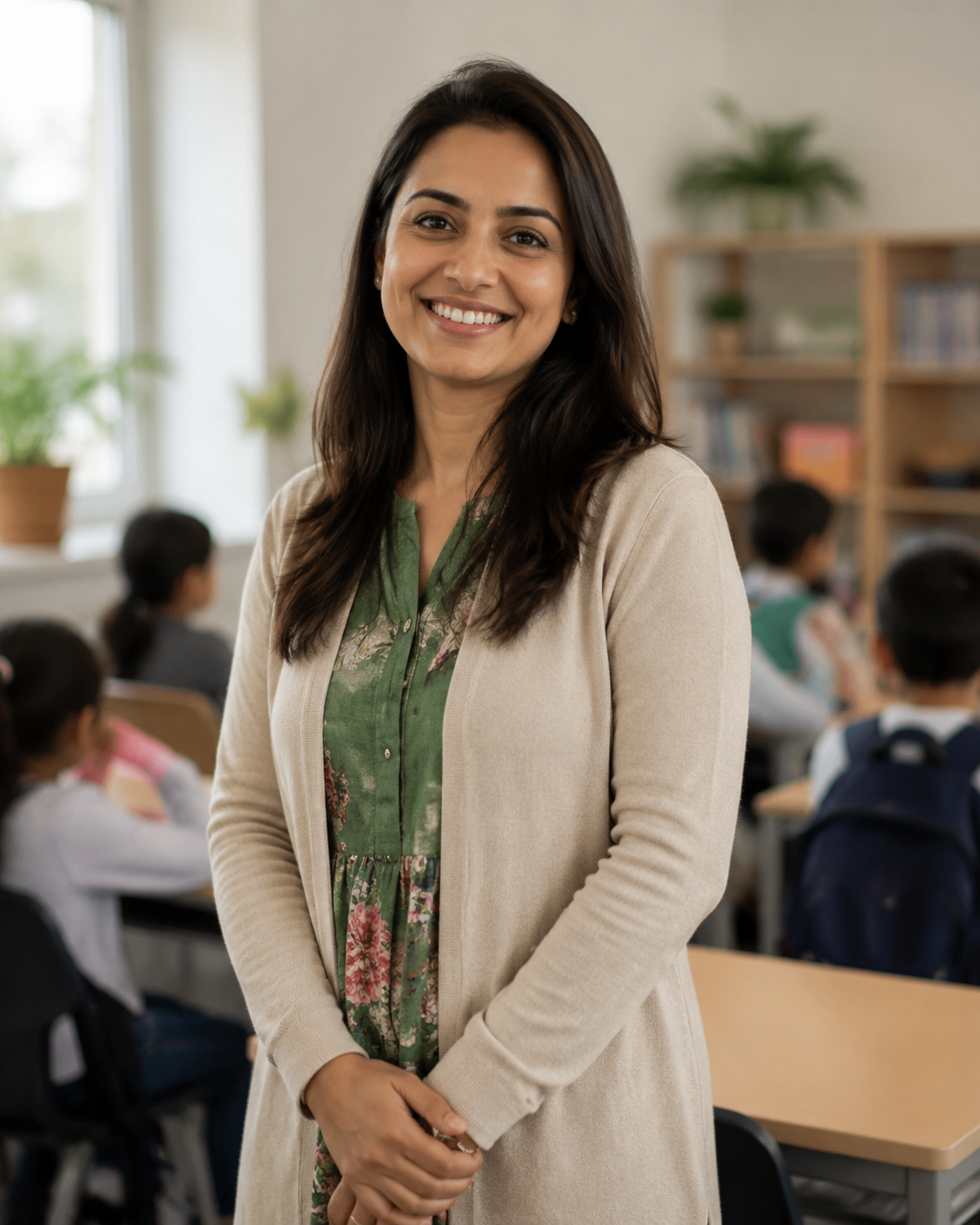 Teacher using AI tools for teachers to plan a lesson
